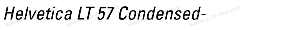 Helvetica LT 57 Condensed字体转换